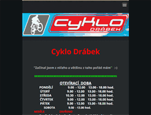 Tablet Screenshot of cyklo-drabek.cz